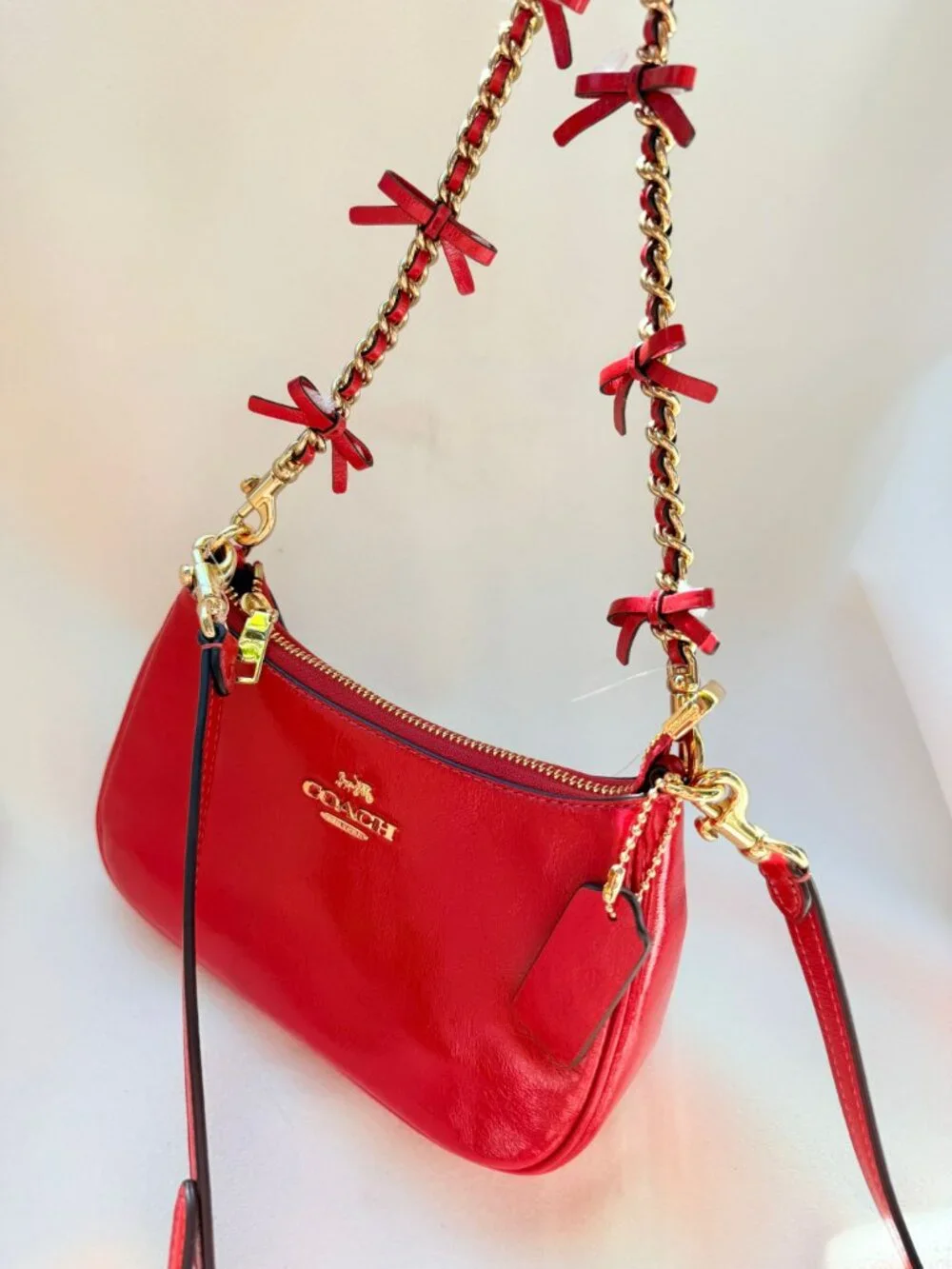 coach Teri Mini Crossbody Bag With Bows cdw68
